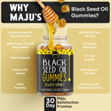 Black Seed Oil Gummies (90ct) - World's First - Maju Superfoods