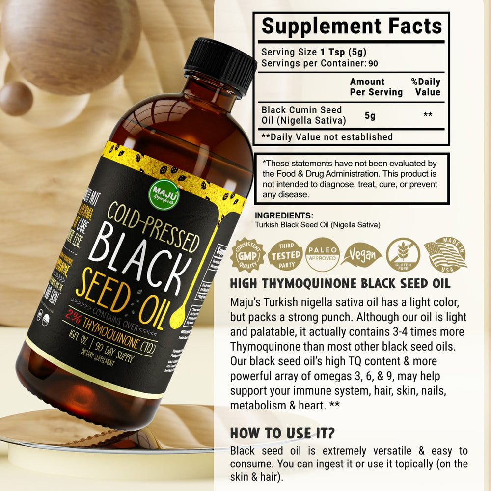 Black Seed Oil (16oz) - Maju Superfoods