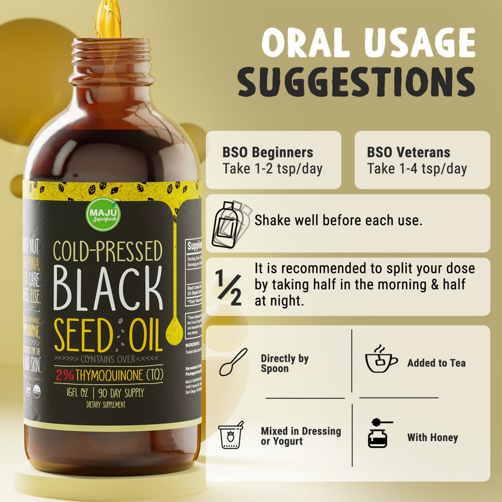 Black Seed Oil (16oz) - Maju Superfoods