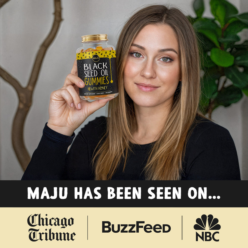 Black Seed Oil Gummies (90ct) - World's First - Maju Superfoods