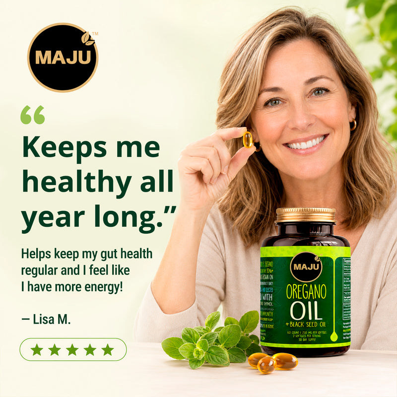 Maju Oregano Capsules w/ Black Seed Oil