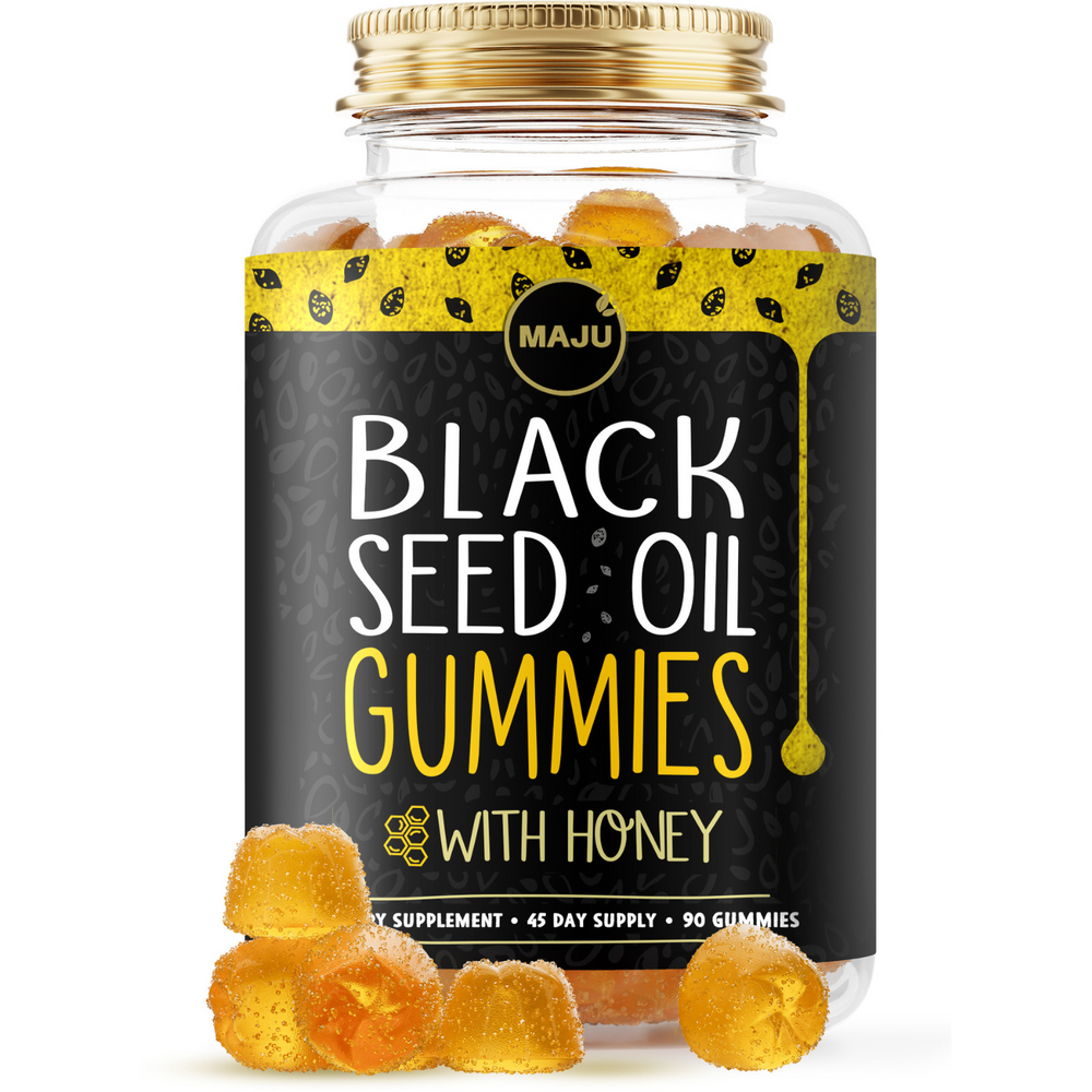 Black Seed Oil Gummies (90ct) - World's First - Maju Superfoods