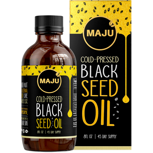 Maju black seed oil compared with fish oil