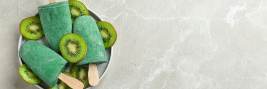 Kiwi-Lime Spirulina Popsicles
