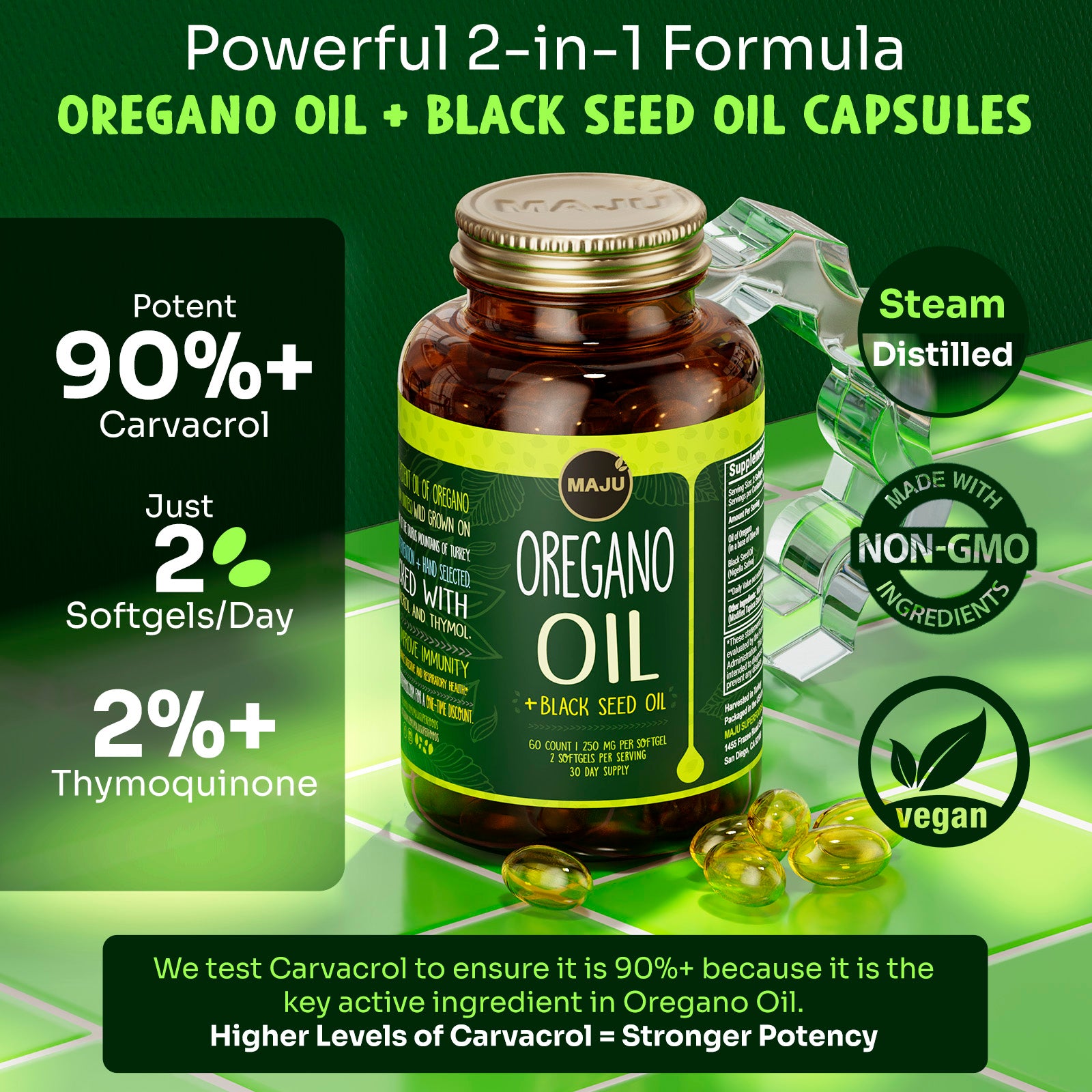 Oregano Oil Capsules (60ct) - Image 2