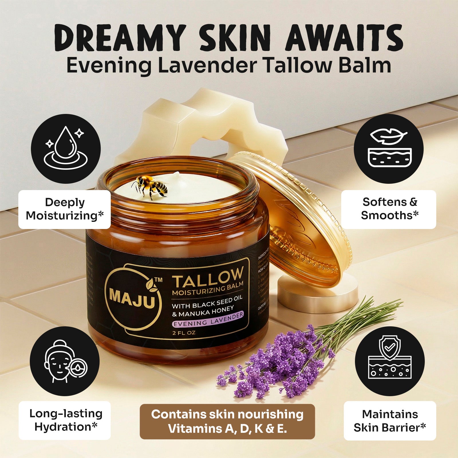 Maju's Tallow Black Seed Honey Balm - Image 12
