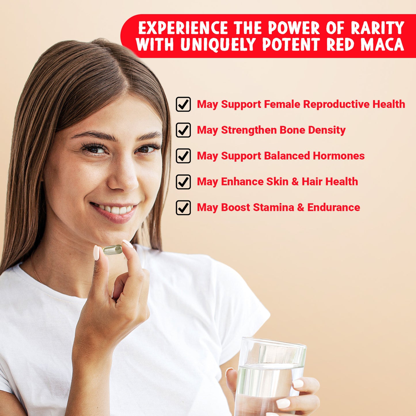 Organic Red Maca Root Capsules (120ct) - Maju Superfoods