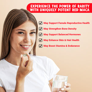 Organic Red Maca Root Capsules (120ct) - Thumbnail 4