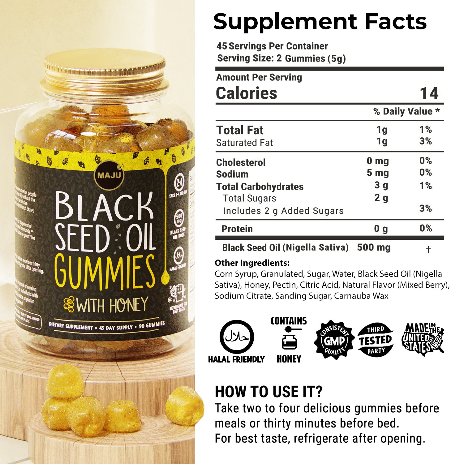 Black Seed Oil Gummies (90ct) - World's First - Image 7