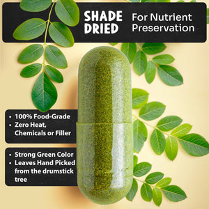 Organic Moringa Capsules 90ct — MAJU Oleifera Leaf - Thumbnail 4