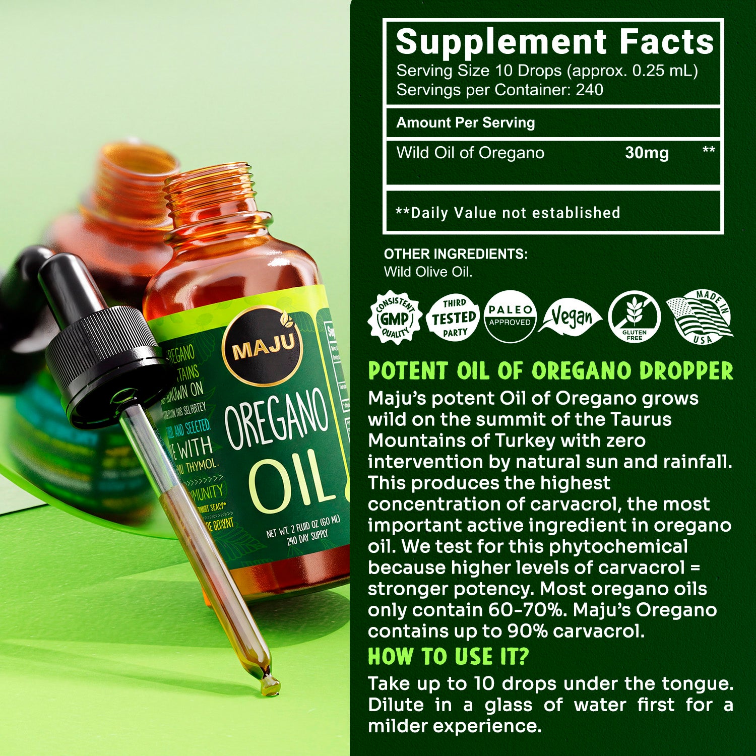 Oil of Oregano 2oz — MAJU Wild-Grown High-Carvacrol - Image 6