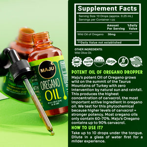 Oil of Oregano 1oz — MAJU Wild-Grown High-Carvacrol - Thumbnail 6
