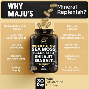 18-in-1 Mineral Replenish — MAJU Sea Moss Trace Minerals & Electrolytes - Thumbnail 6