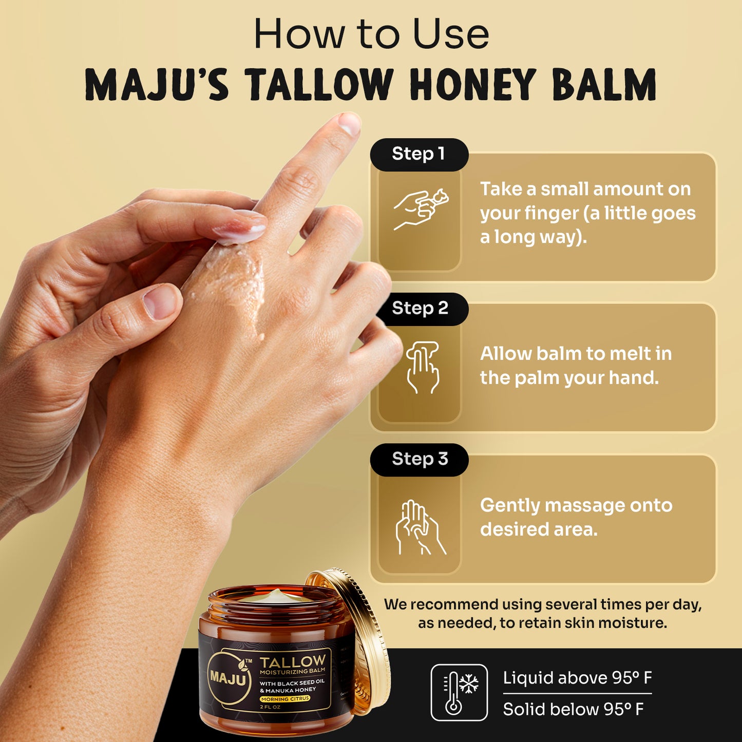 Maju's Tallow Black Seed Honey Balm - Maju Superfoods