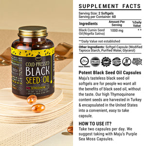 Black Seed Oil Capsules (120ct) - Thumbnail 7
