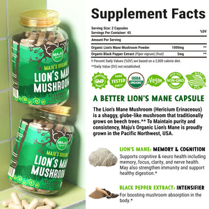 Lion's Mane Capsules (90ct) - Thumbnail 6