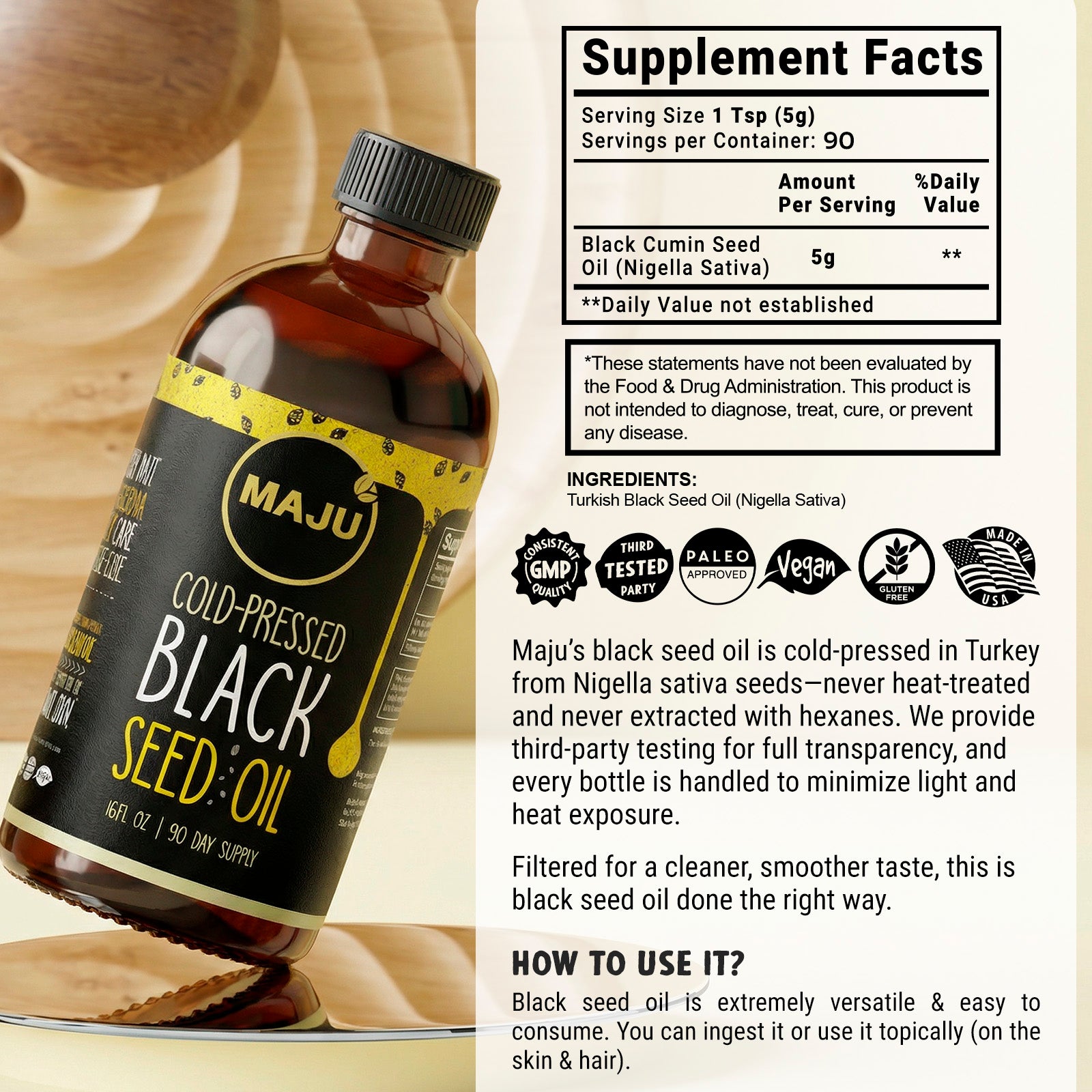 Black Seed Oil (16oz) - Image 7