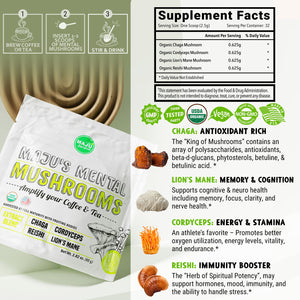 Mushroom Coffee Extract 80g — MAJU Lion's Mane, Chaga, Cordyceps & Reishi Blend - Thumbnail 6