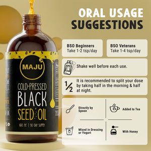 Black Seed Oil 16oz, Cold-Pressed — MAJU Nigella Sativa - Thumbnail 8