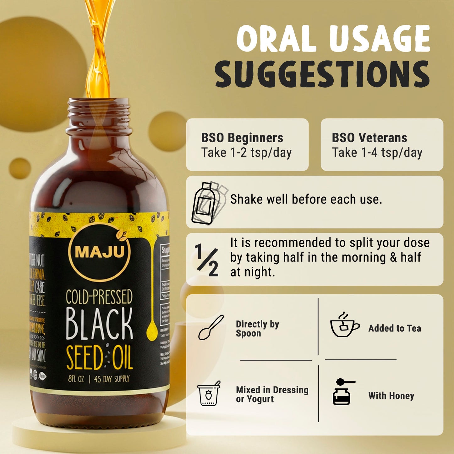 Black Seed Oil (8oz) - Maju Superfoods