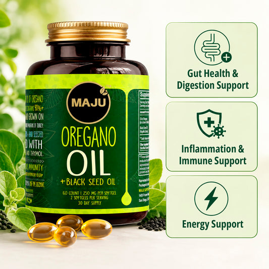 Maju Oregano Capsules w/ Black Seed Oil