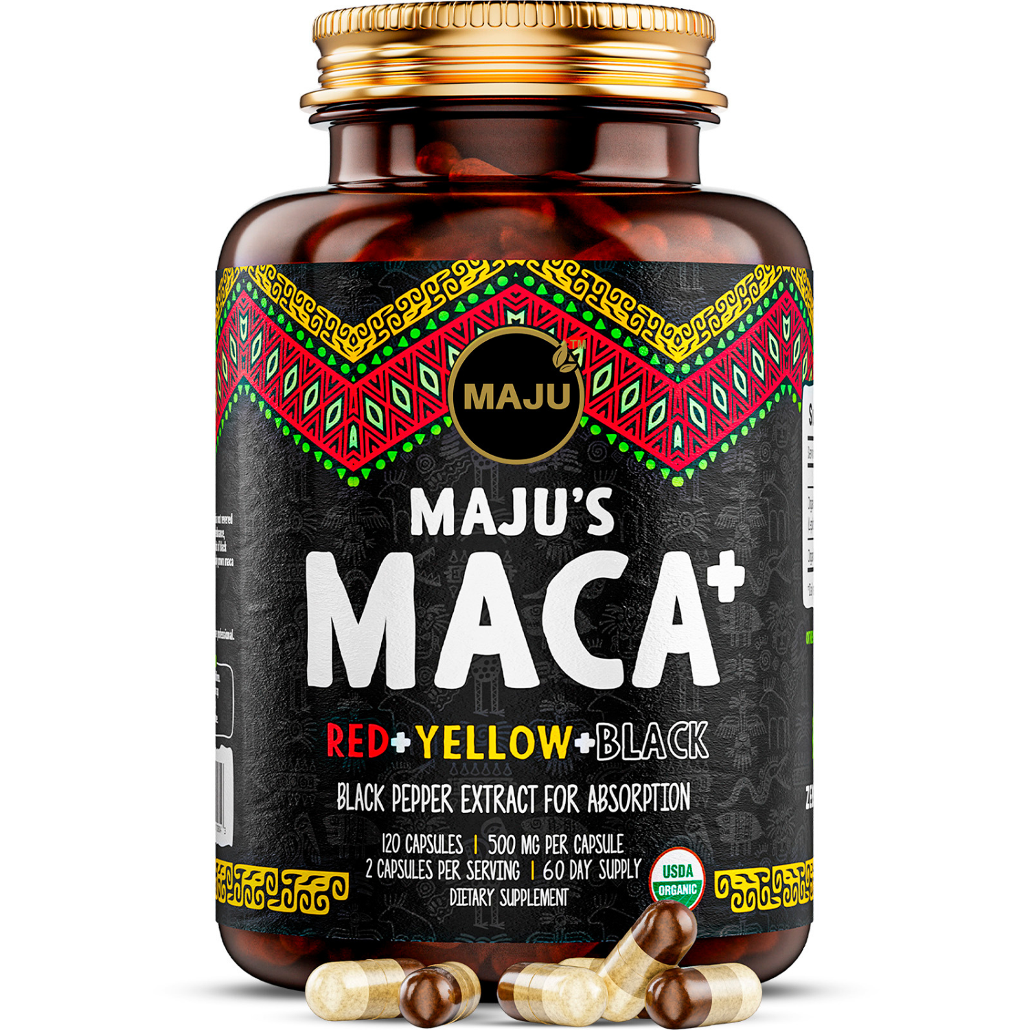 Organic Maca Plus™ Capsules (120ct)