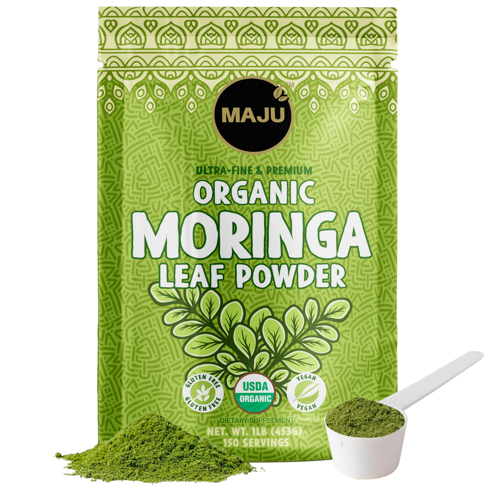 Organic Moringa Powder (1 lb) - Image 1