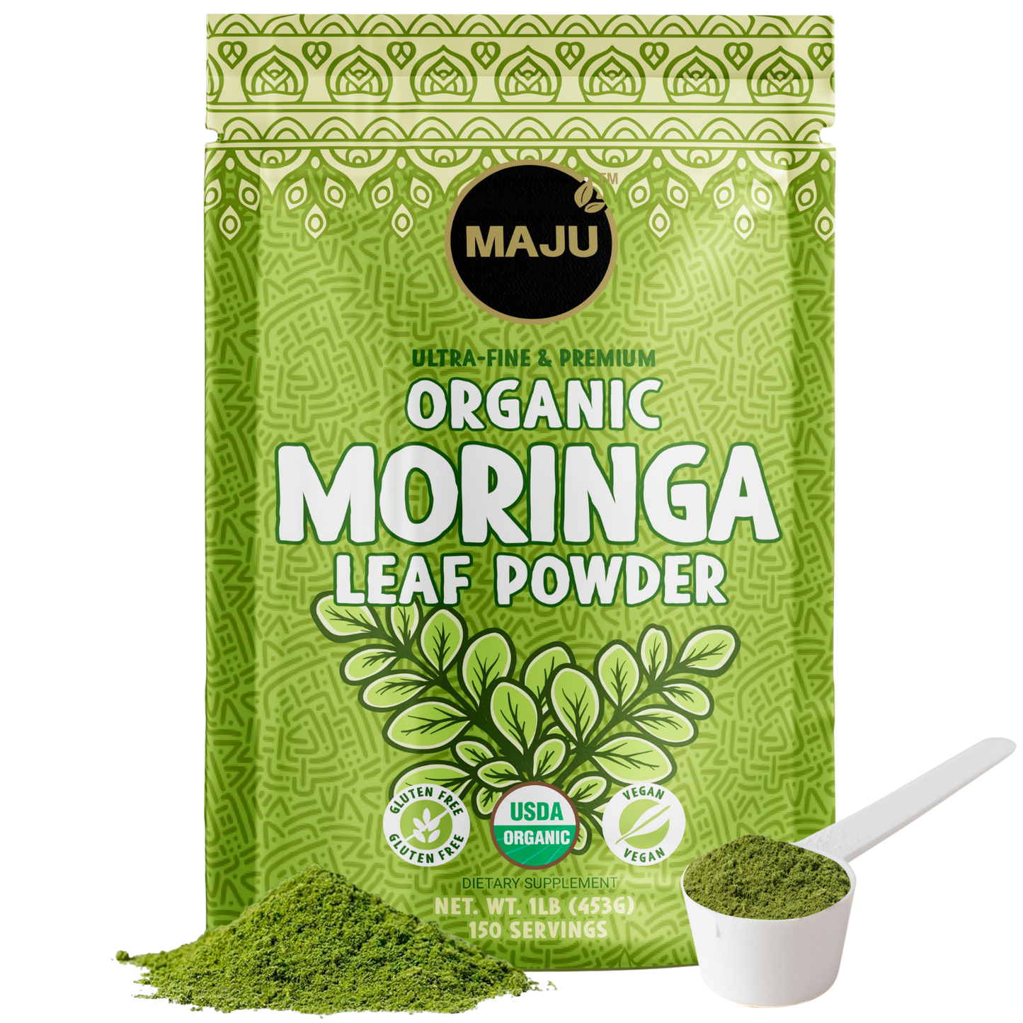 Organic Moringa Powder (1 lb)