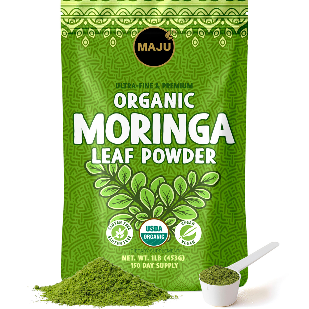 Organic Moringa Powder (1 lb) - Maju Superfoods