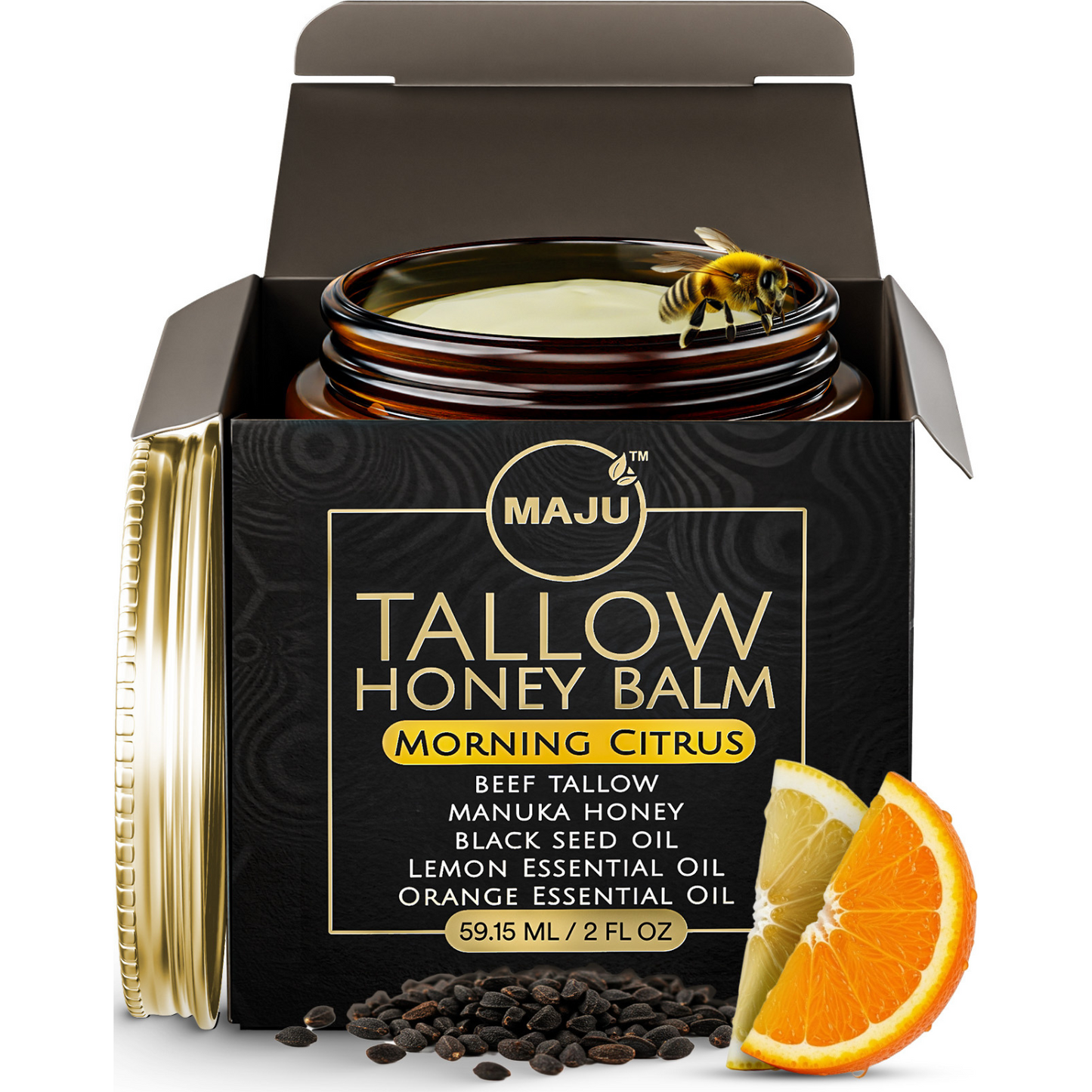Maju's Tallow Black Seed Honey Balm - Maju Superfoods
