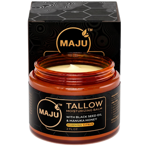Beef Tallow Balm — MAJU Grass-Fed with Manuka Honey, Face & Skin Moisturizer - Thumbnail 2