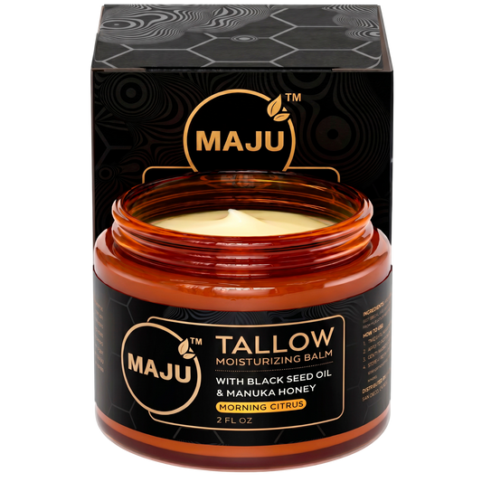 Maju Tallow Moisturizing Balm beef tallow skin balm jar
