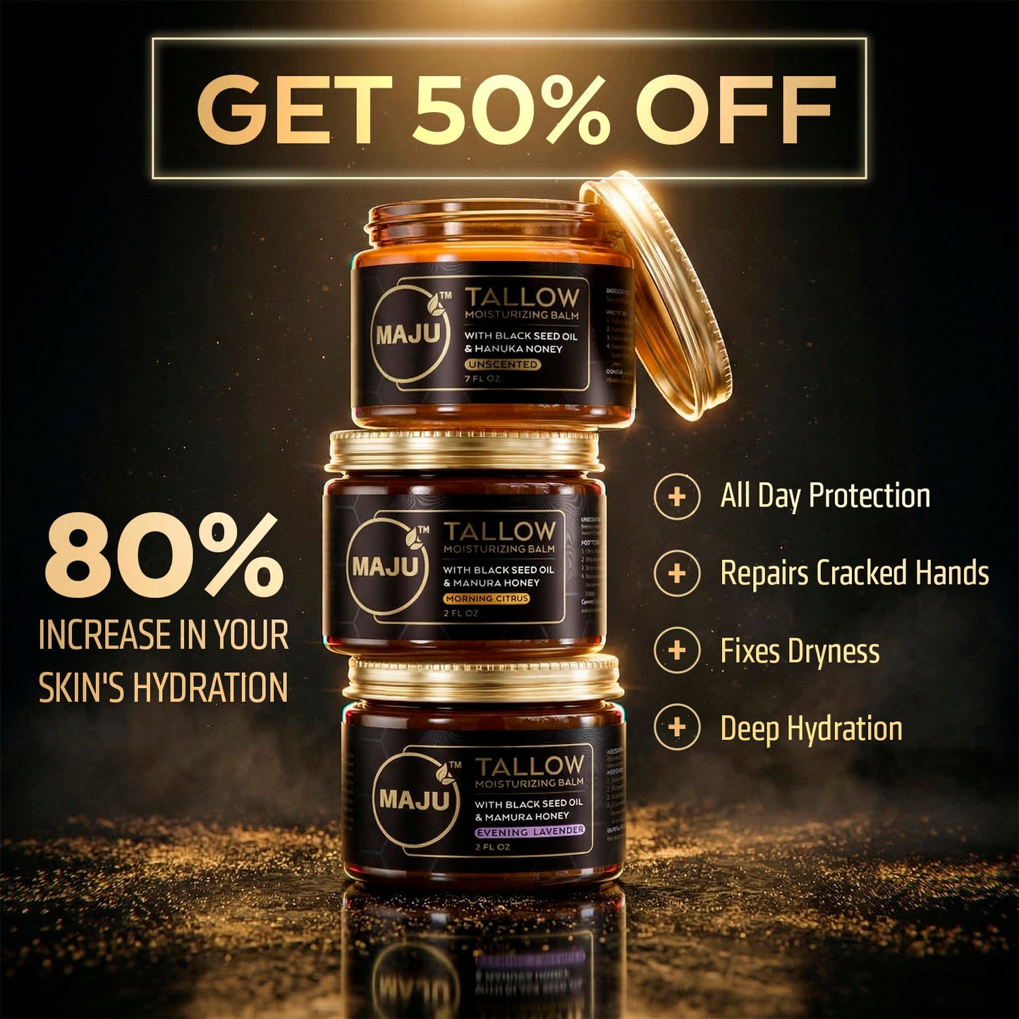 MAJU's Tallow + Black Seed + Manuka Moisturizing Balm - Maju Superfoods