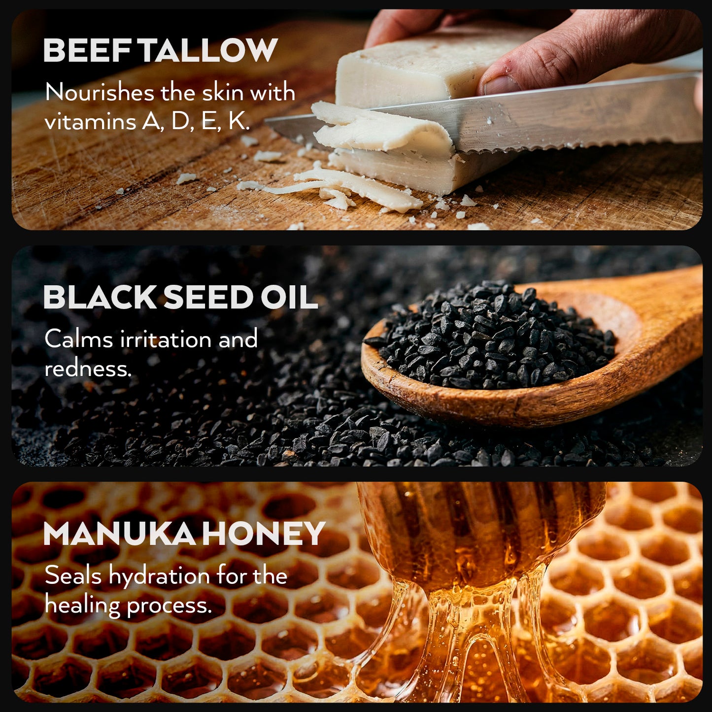 MAJU's Tallow + Black Seed + Manuka Moisturizing Balm - Maju Superfoods