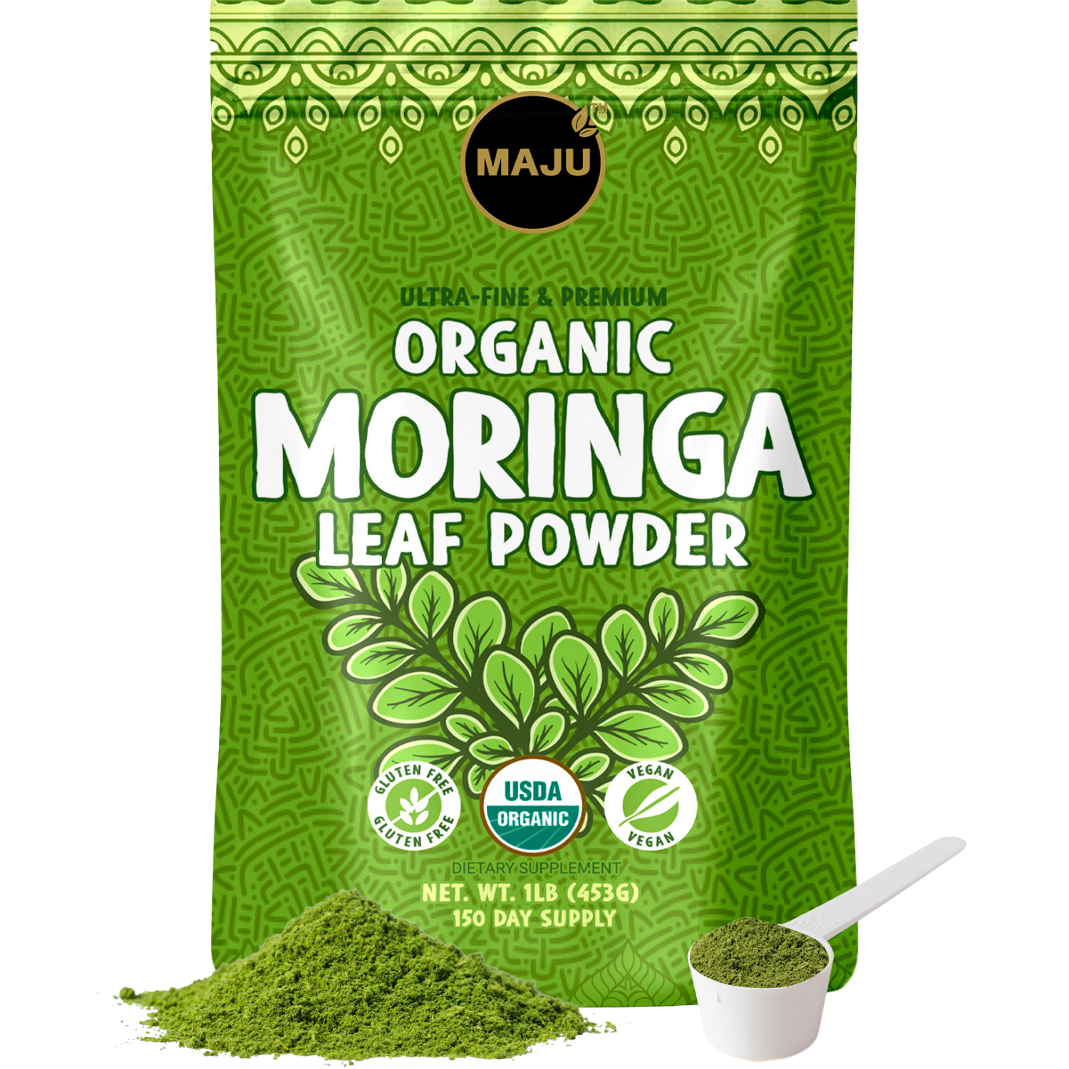 Organic Moringa Powder (1 lb) - Image 1