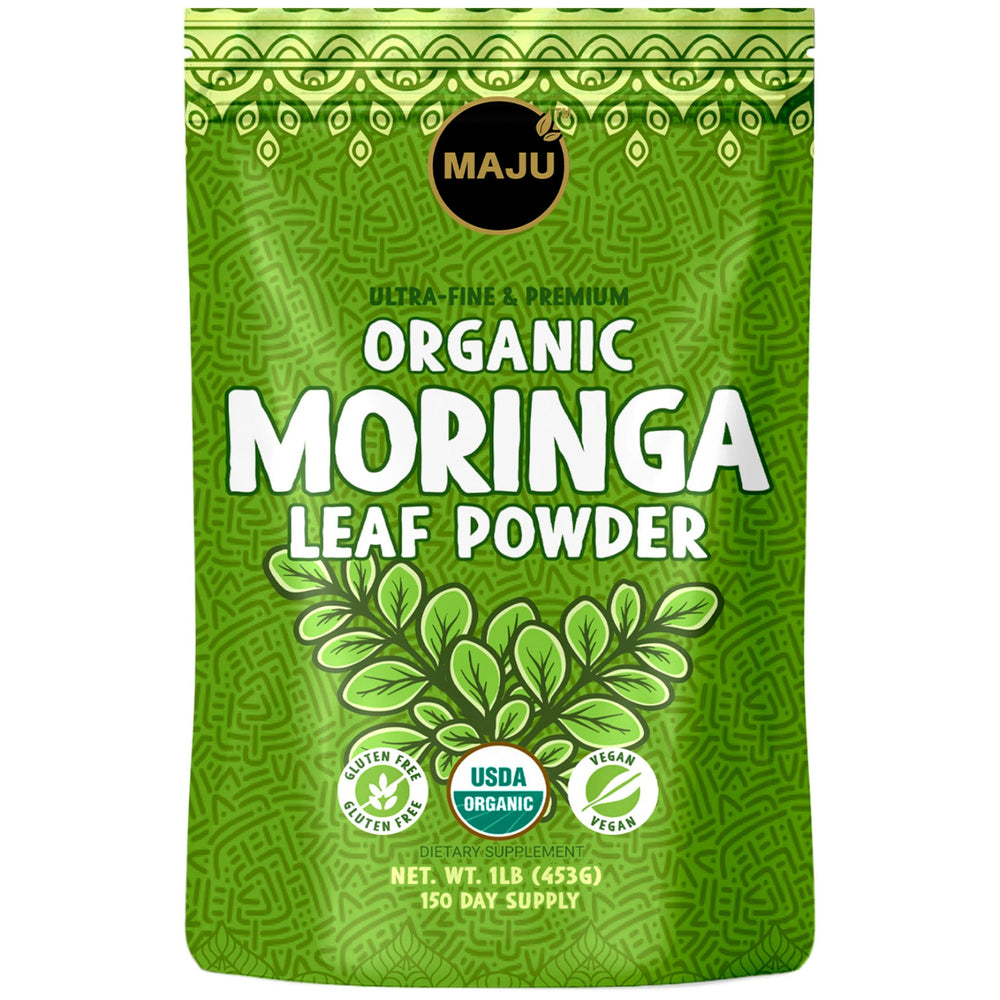 Organic Moringa Powder (1 lb) 20.00% Off Auto renew - Maju Superfoods