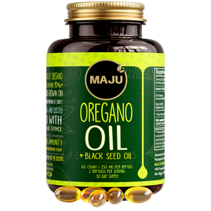 Oregano Oil Capsules with Organic Black Seed Oil, 60ct - Thumbnail 1