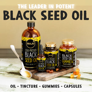 Black Seed Oil Capsules 120ct — MAJU Cold-Pressed Softgels, High Thymoquinone - Thumbnail 2