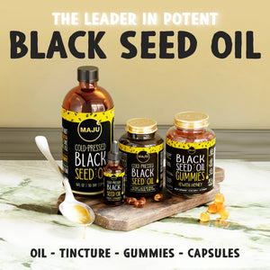 Black Seed Oil 8oz, Cold-Pressed — MAJU Nigella Sativa - Thumbnail 2