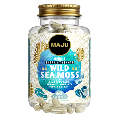 Wild Sea Moss, Raw Dried — MAJU Chondrus Crispus Whole Leaf