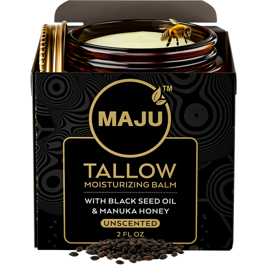Tallow Black Seed Manuka Honey Balm, Unscented - Maju Superfoods