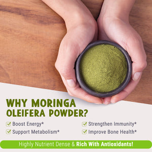 Organic Moringa Powder (1 lb) - Thumbnail 3