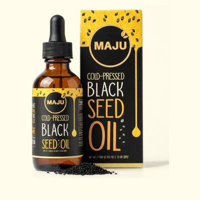 Black Seed Oil Liquid Drops 2oz — MAJU Cold-Pressed, Travel Size
