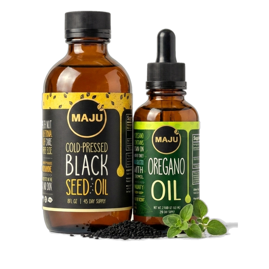 MAJU Black Seed Oil and Oregano Oil bundle
