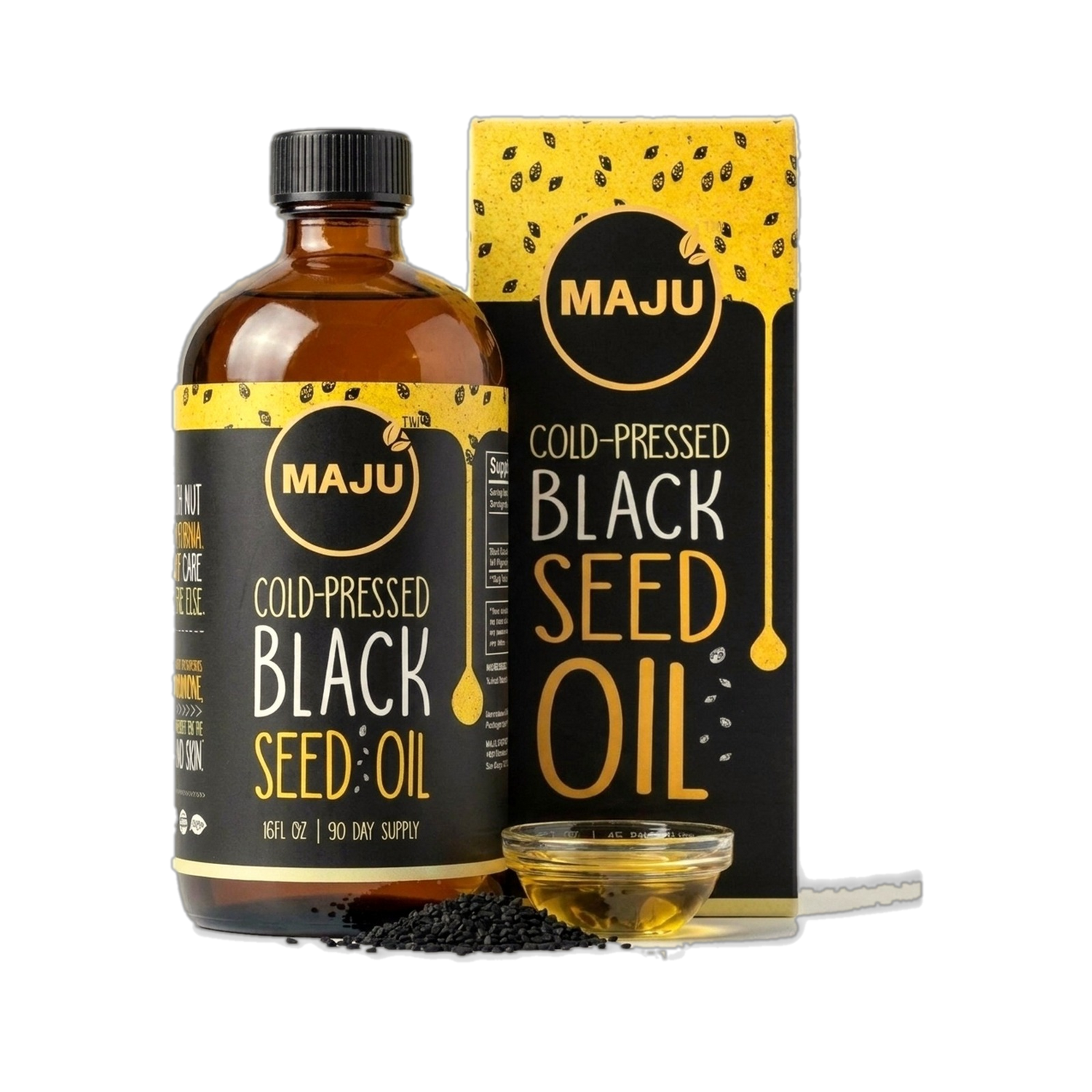 MAJU Black Seed Oil 16oz bottle with box