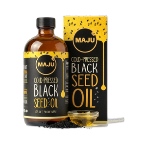 Black Seed Oil 16oz, Cold-Pressed — MAJU Nigella Sativa - Thumbnail 1