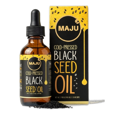 Black Seed Oil Liquid Drops 2oz — MAJU Cold-Pressed, Travel Size