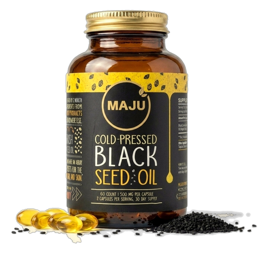 MAJU Black Seed Oil Capsules 60ct jar