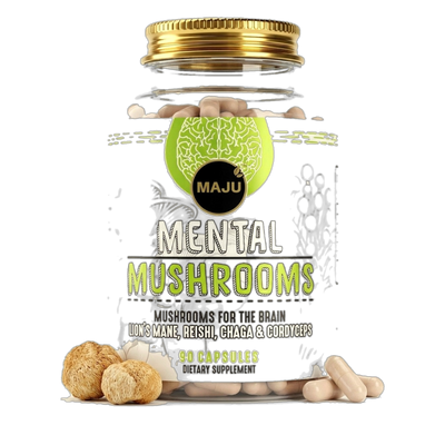 Mushroom Complex Capsules 90ct — MAJU Lion's Mane, Chaga, Cordyceps & Reishi