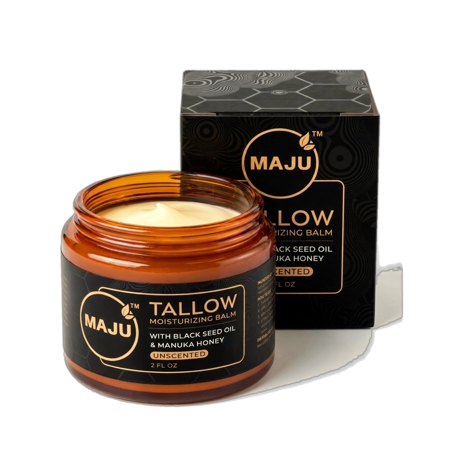 Beef Tallow Balm — MAJU Grass-Fed with Manuka Honey, Face & Skin Moisturizer - Image 1